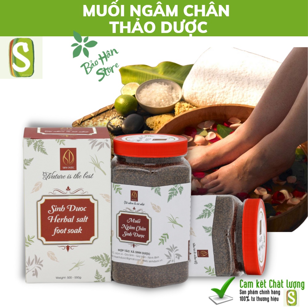 Muối Ngâm Chân Thảo Dược Giảm Đau Nhức Xương Khớp Lưu Thông Khí Huyết Khử Mùi Hôi Chân Tạo Giấc Ngủ Ngon 500g