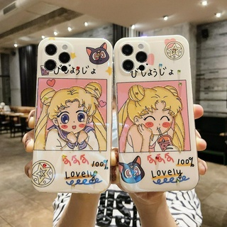 Ốp Điện Thoại Mềm Hình Thủy Thủ Mặt Trăng Cho iPhone 14 Pro Max 14 Plus 13 Pro Max 12 Pro Max 12 Mini 11 Pro Max 7 8 Plus SE 2020 Xs Max XR