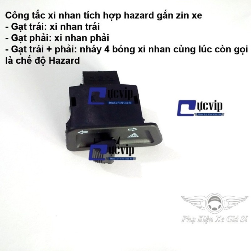 Công tắc Hazard Tích Hợp Nháy Xi Nhan Xe Máy