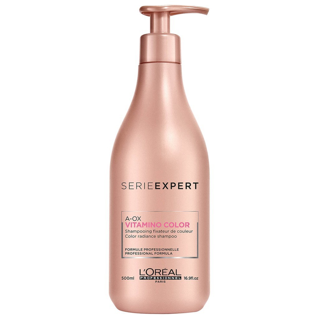 Dầu gội Loreal Vitamino Color A-OX 500ml chăm sóc tóc nhuộm chuyên nghiệp