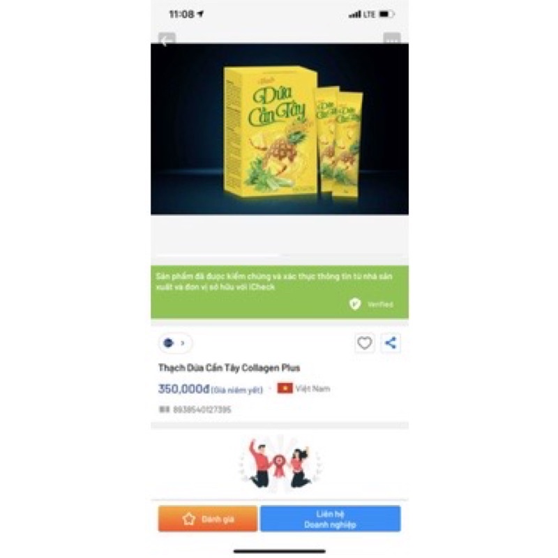 Thạch dứa cần tây Collagen giảm cân làm đẹp da hiệu quả