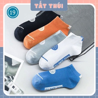 Set 5 đôi tất cổ mào kiểu dáng Nhật Hàn nam nữ unisex chất đẹp nhiều màu