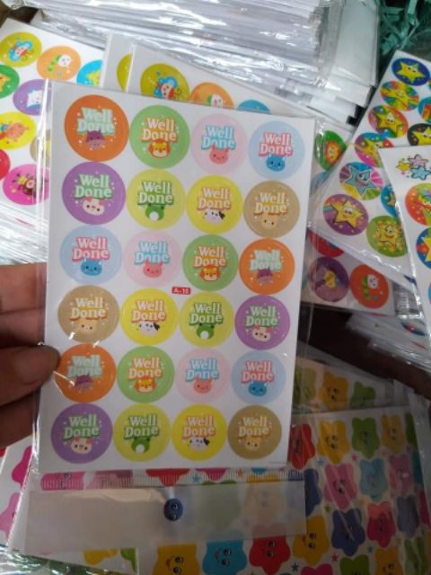 Sticker dán lời khen [Size 2cm]