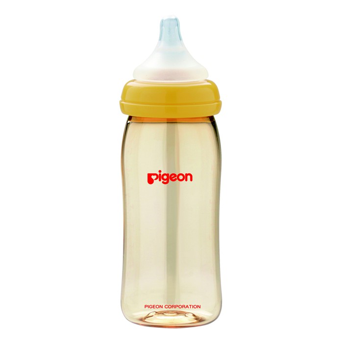 Bình sữa Pigeon Plus 240ml (nhựa PPSU, 3M+)