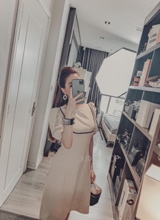 Váy be pha tay bồng