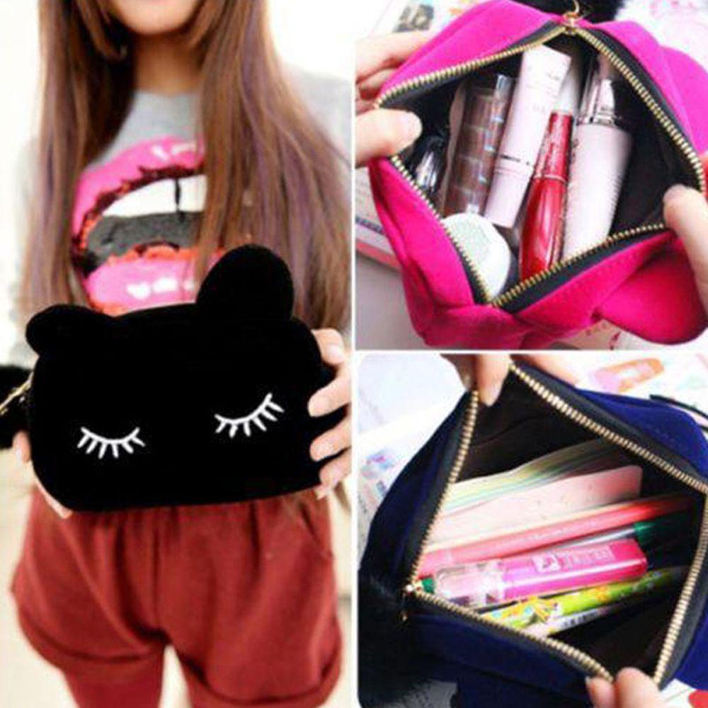 Túi Đựng Đồ Trang Điểm Đa Năng Hình Mèo Dễ Thương