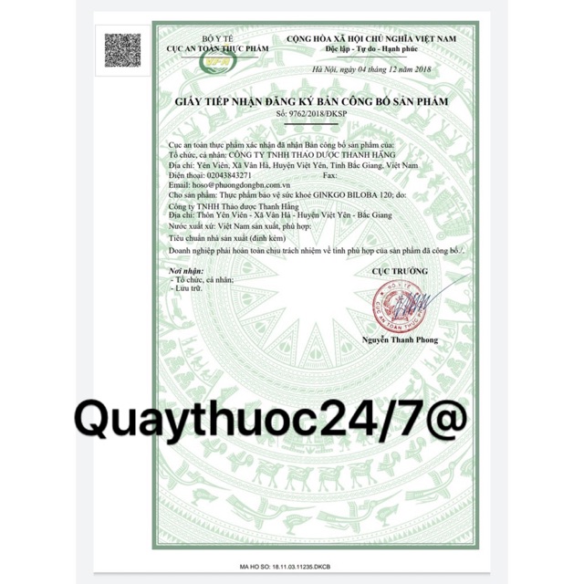 ✅VIÊN UỐNG BỔ NÃO GINKGO BILOBA 120MG
