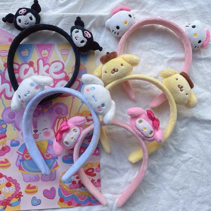 Cài tóc bờm tóc thú bông Kuromi Sanrio đáng yêu