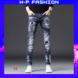 Quần jean nam đẹp thời trang Hpfashion, Quần bò nam đẹp vải jean co giãn mềm mịn, form cực chuẩn - QJNTCS14