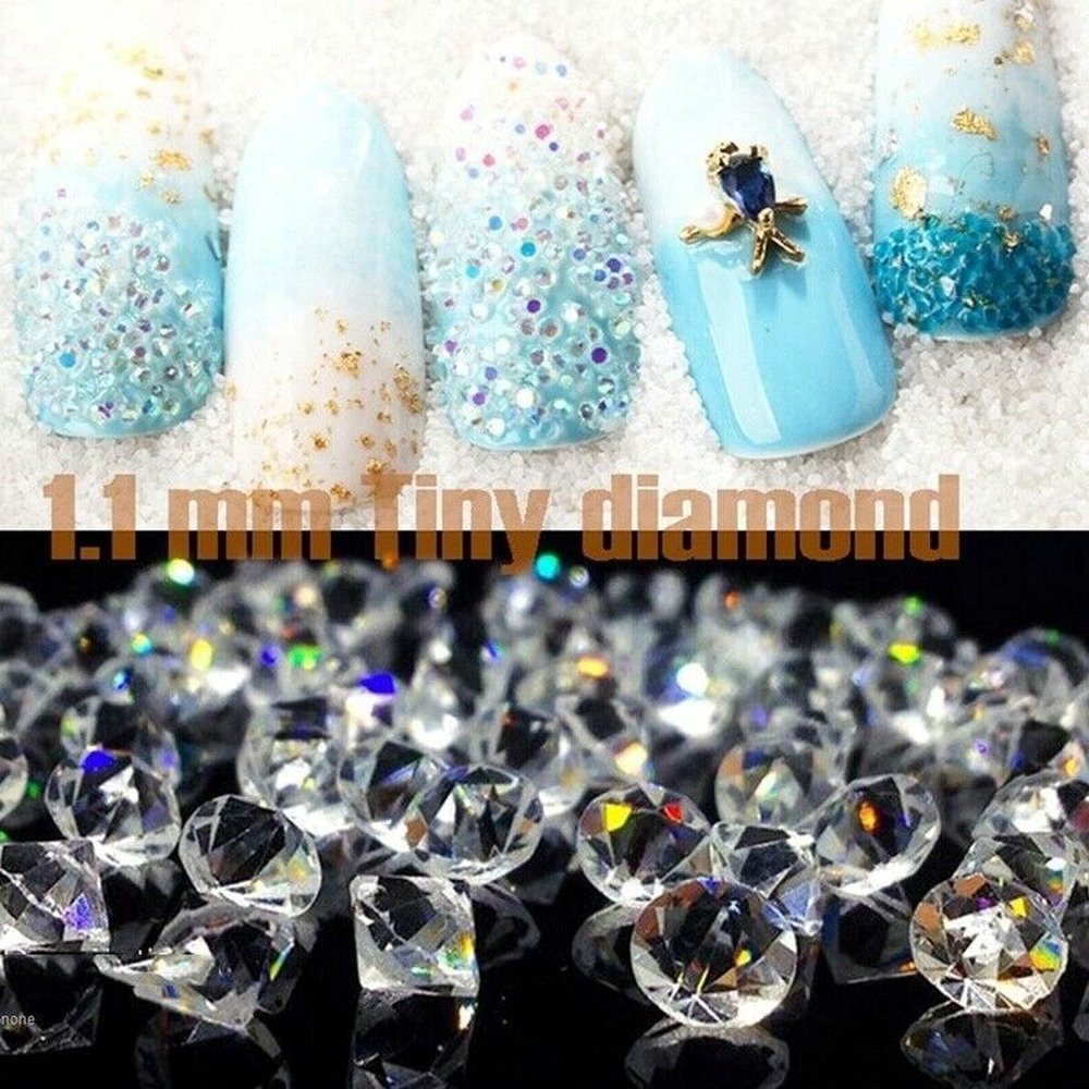 Cod In Stock New 1440Pcs Crystal Rhinestone 3D Glitter Jewelry Glass Diamond Gems DIY Nail Art Decor