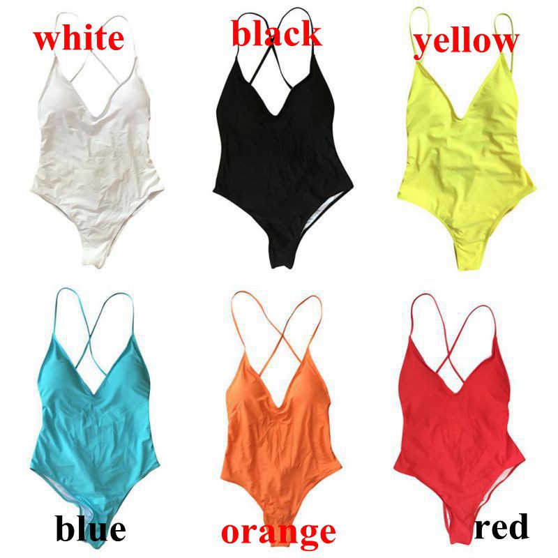 Đồ bơi 1 mảnh màu trơn kiểu dáng quyến rũ | BigBuy360 - bigbuy360.vn