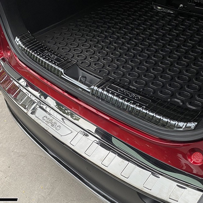 Ốp chống trầy cốp trong, ngoài xe Mazda CX30, CX3 2020 - 2023 titan cao cấp