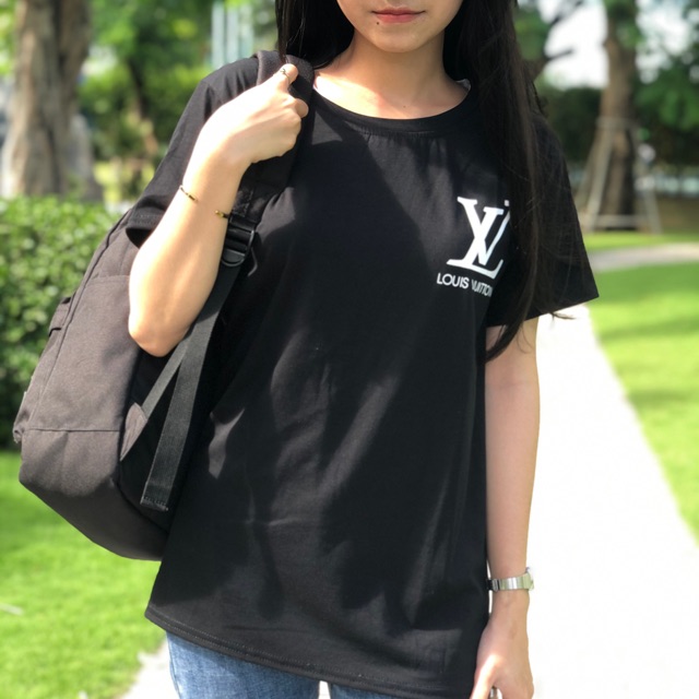 ÁO THUN LV ĐEN (ảnh thật)