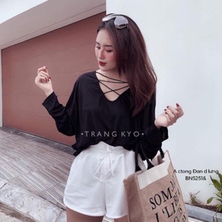 Áo thụng Đan dây lưng -HS