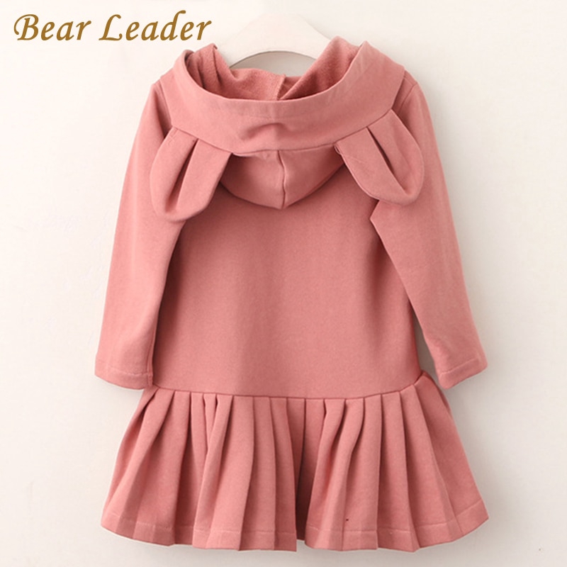 Đầm dài tay BEAR LEADER AZ1080 có mũ trùm đầu tai thỏ