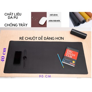 Lót chuột lớn Da Pu cao cấp 40x90 cm Depvashock