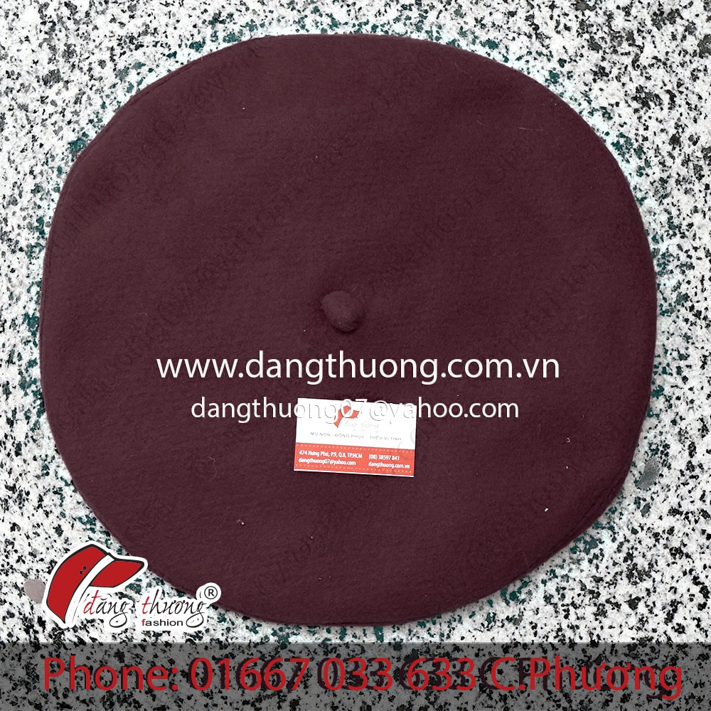 Mũ Nồi Beret Chất Liệu Nỉ Dạ Dày Dặn (Không Phải Loại Len Mỏng)