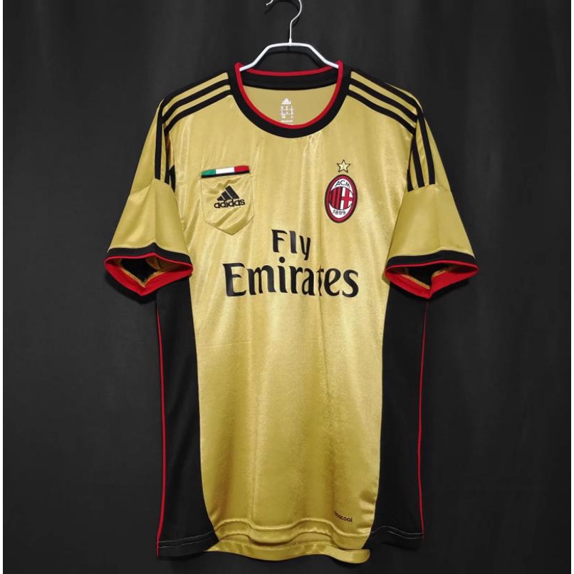 Áo Thun Đội Tuyển AC Milan 2013/14 Mùa Thứ Ba Chất Lượng Cao Cho Nam