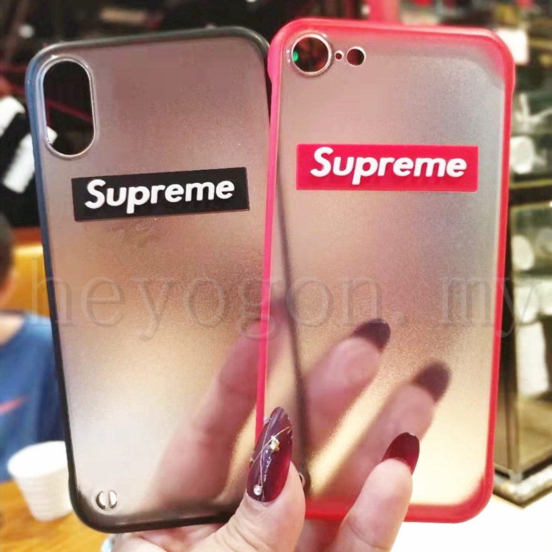 Ốp điện thoại mềm in supreme 3D kèm dây đeo cho samsung S10 S8 S9 Plus s10E s7 EDGE