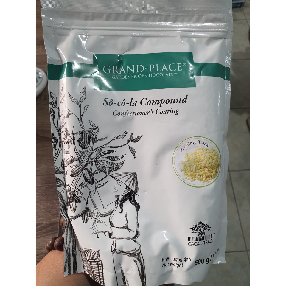Socola chip trắng túi 500g
