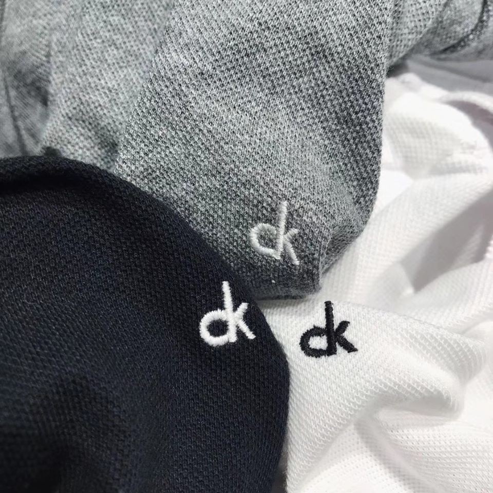 Áo thun polo Ck cotton pique xịn đẹp Full tem tag