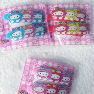 Kẹp tóc mái cho bé gái/gấu/tim (1 cặp)