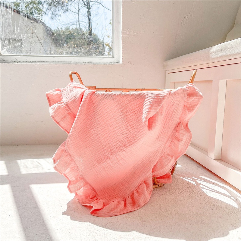 Chăn Quấn Em Bé Bằng Cotton Mềm Mại Phong Cách Muslin