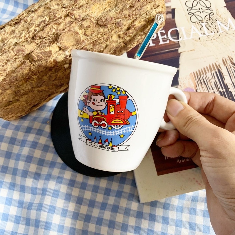 Ly cốc Peko milky gốm sứ hoạt hình dễ thương phong cách Nhật bản
