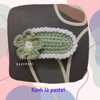 Kẹp tóc hình hoa len handmade mẫu 1