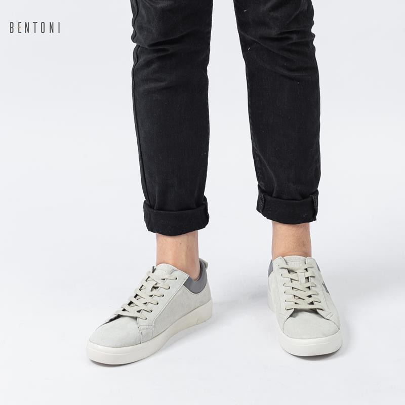 [XẢ KHO] Giày thể thao nam Bentoni - Star Suede Sneaker KK355-2 (Ghi) ! ☑ ₁
