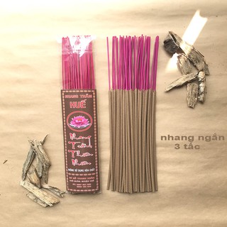 Nhang Trầm Hương Thiên Nhiên 100 cây/bó 3 Tấc - Loại 2