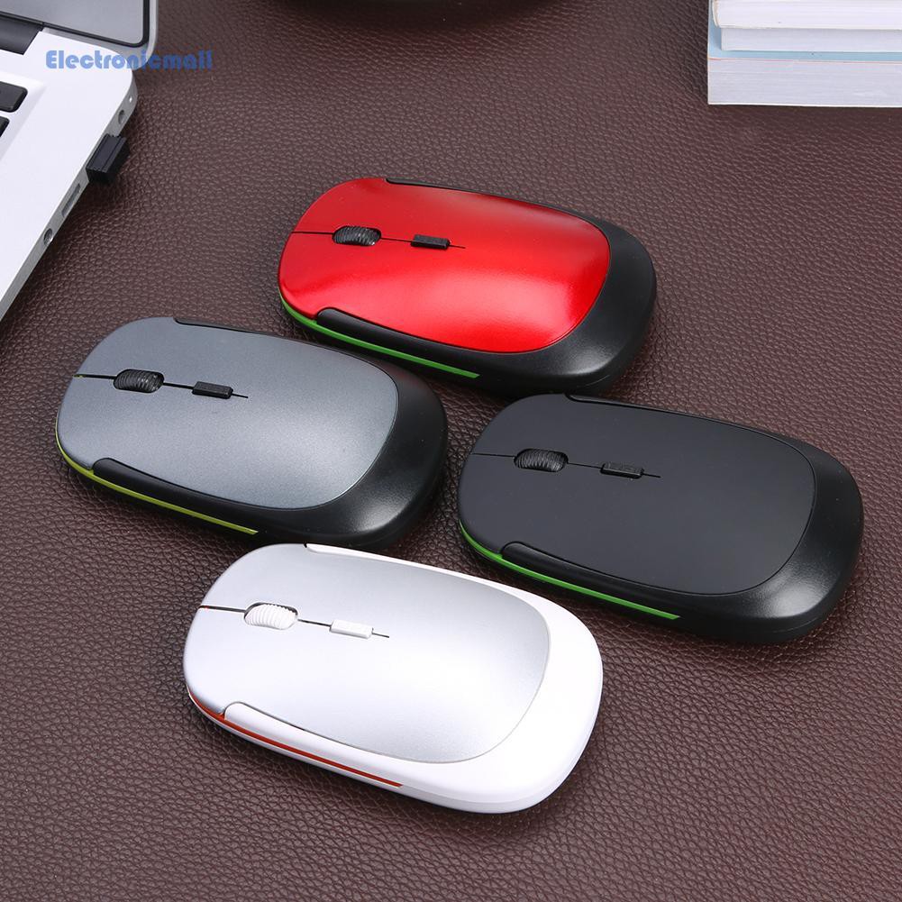 Chuột Quang Không Dây Điện Tử 4 Nút 2.4g 1600dpi Tích Hợp Đầu Nhận Usb