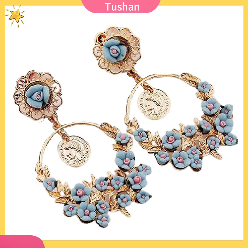 Khuyên tai nữ hình bông hoa thời trang