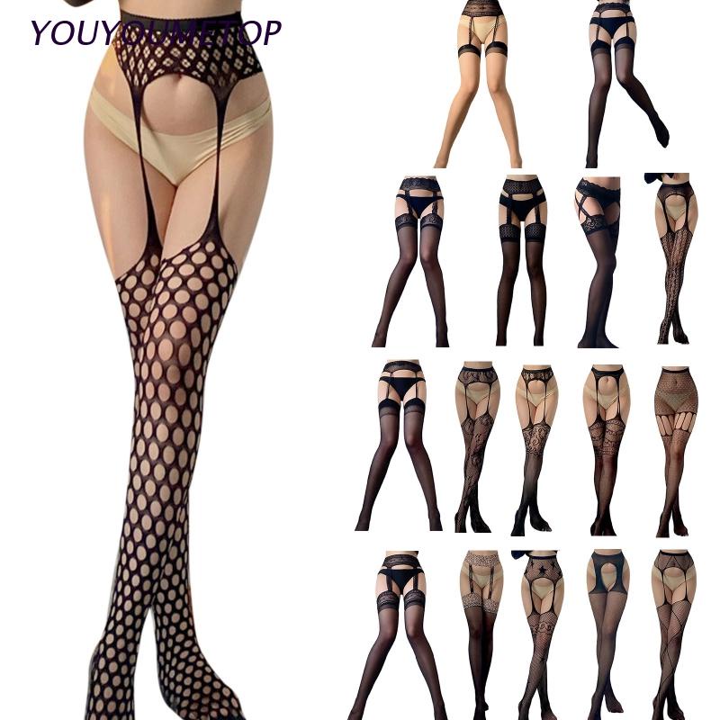 Youyo Bộ Đồ Lót Áo Liền Quần Bằng Vải Ren Lưng Cao Kiểu Hình Xăm Gợi Cảm Cho Nữ