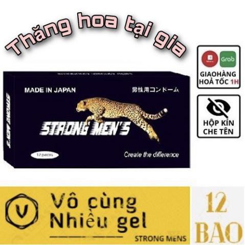 BAO CAO SU STRONGMEN ĐEN [ CHÍNH HÃNG 100%] GAI TOÀN THÂN BAO - GIÚP CUỘC VUI MẠNH MẼ NHƯ SÓNG - HỘP 12 BAO