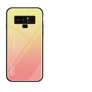 Tempered Glass Case For Samsung Galaxy Note 9 Luxury Gradient Back Cover