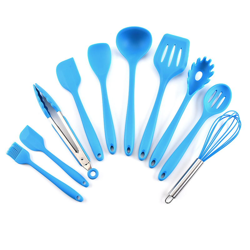 Bộ 10 dụng cụ nhà bếp chống dính phong cách hiện đại đơn giản