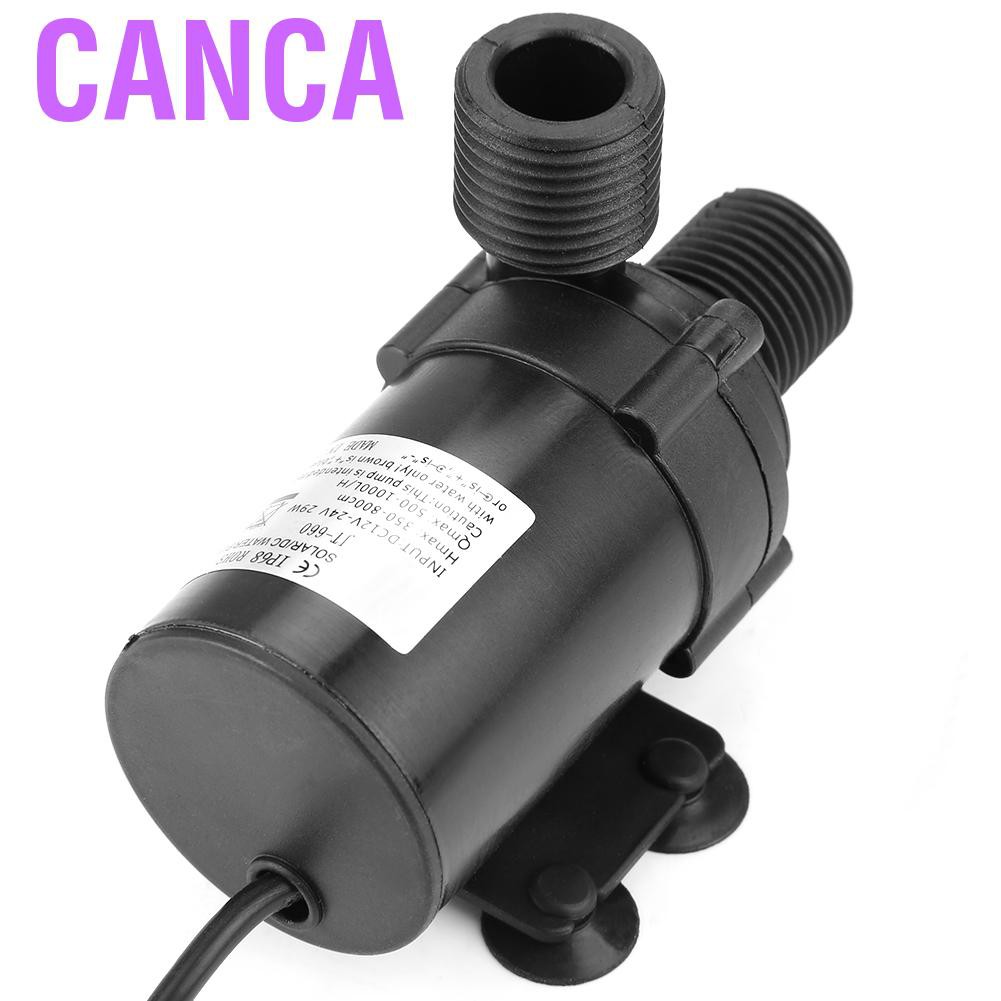 DC Máy Bơm Nước Mini Không Chổi Than Canca Jt-660b 24v 750l / H Cho Lò Sưởi Năng Lượng Mặt Trời - 40~100c