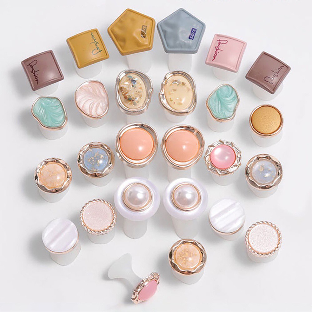 [Hàng mới về] Dụng cụ silicon mềm tách ngón chân hình hoa đính ngọc trai tái sử dụng