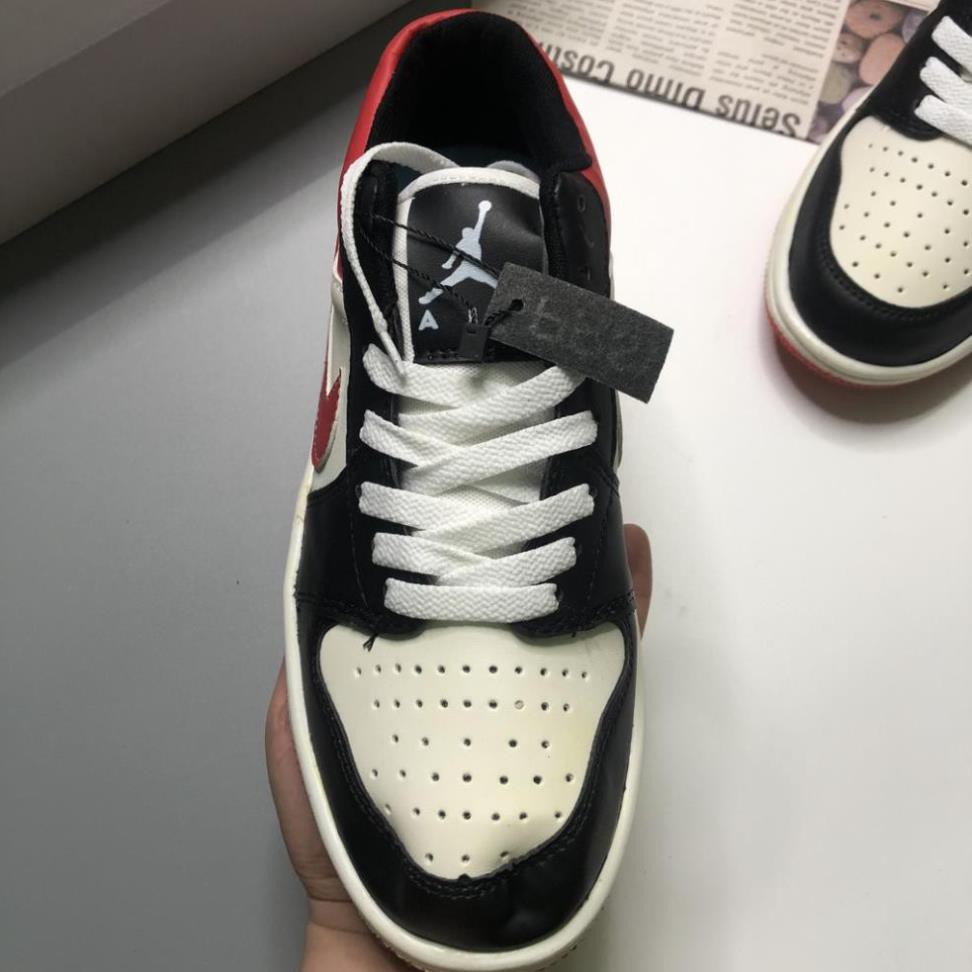 [TOP SALE SHOPEE]  Giày Thể Thao Sneaker JDA1 Màu Đỏ Đen Da Lộn Cao Cấp Full Size Nam Nữ | JDDD0001