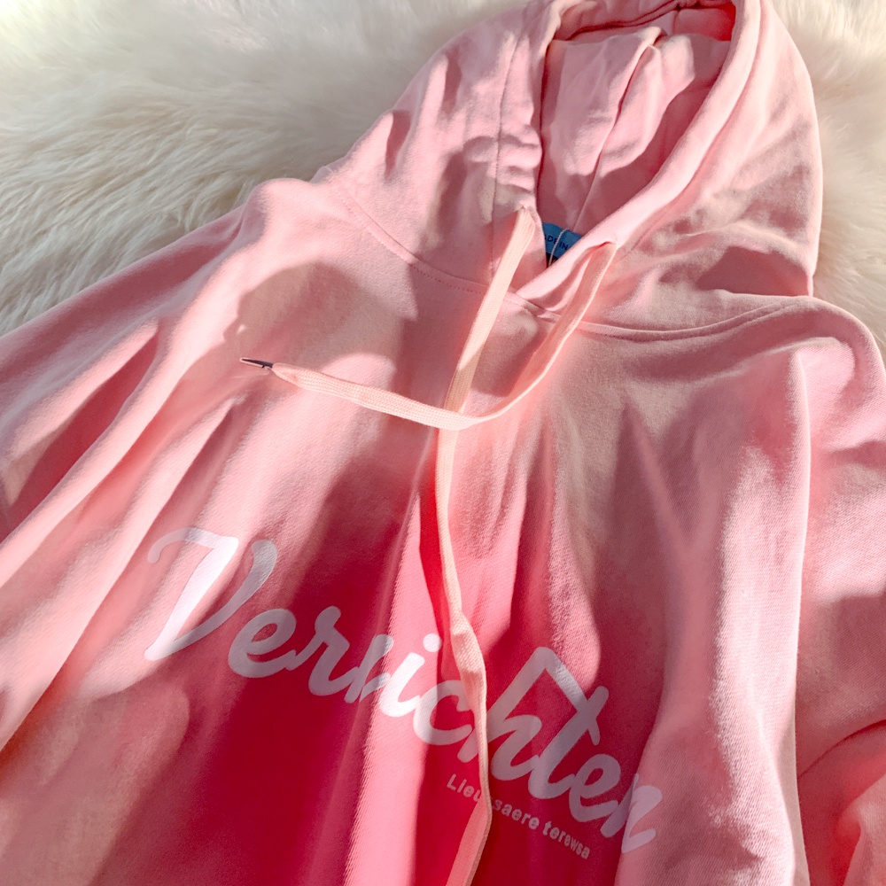 NRVP Áo Hoodie Tay Dài Oversize In Họa Tiết Phong Cách Hàn Quốc Kiểu Mới Cho Nam / Nữ