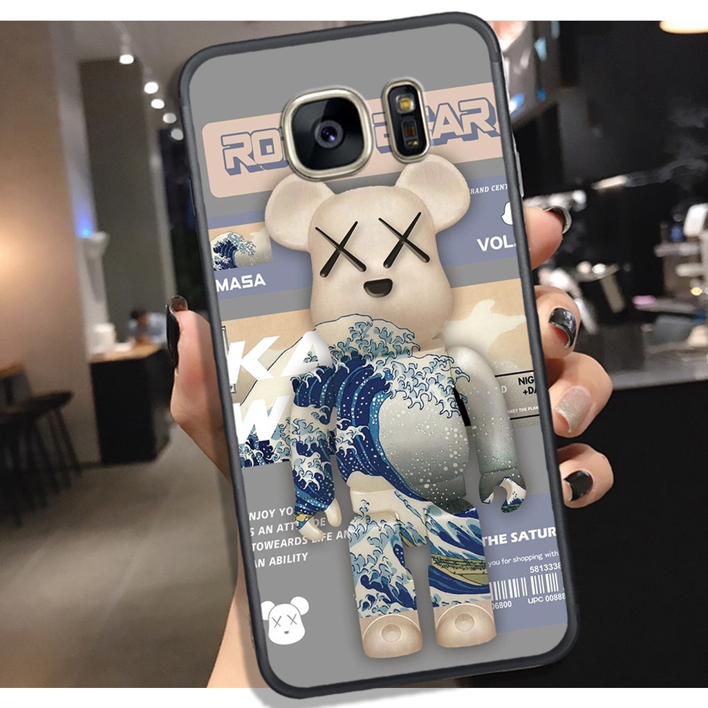 Ốp Lưng Samsung S6 - S6E - S7 - S7E - C9 PRO - A9 PRO  , In Hình Gấu Bear Brick siêu ngầu.
