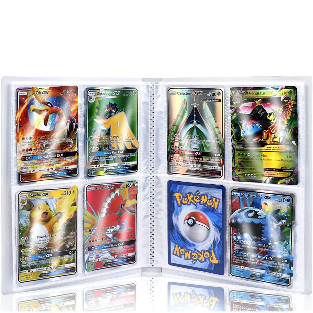 Album 240 thư mục thẻ trò chơi hoạt hình Pikachu Pokemons