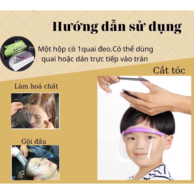 Tấm Chắn Mặt Bảo Vệ Khi Làm Tóc (Hộp 50 Miếng)