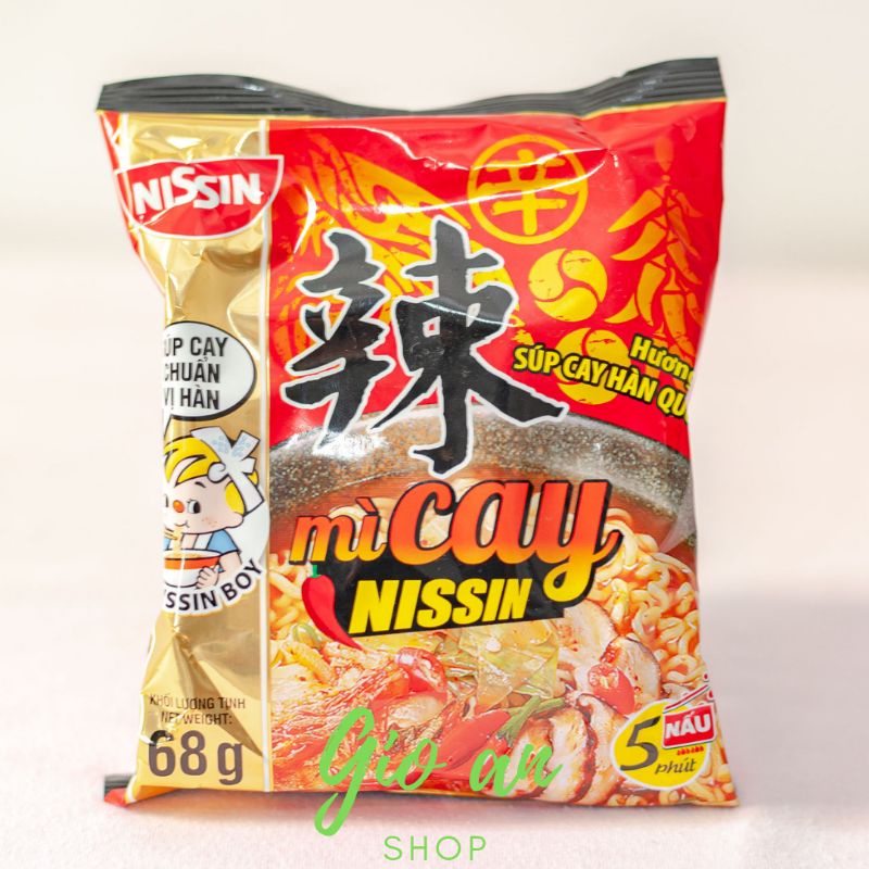 (date 3 tháng )MÌ CAY HÀN QUỐC NISSIN (thùng 30 gói ) mỳ súp cay NISIN