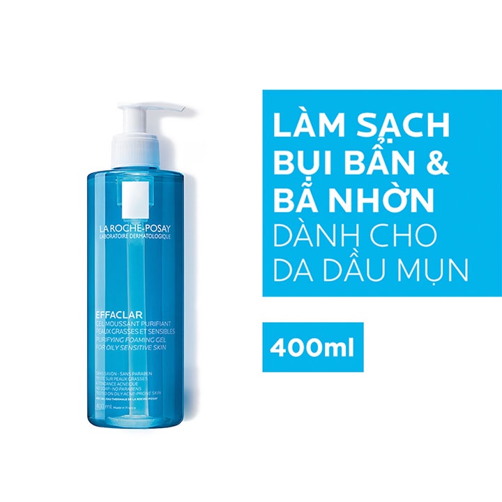 Sữa Rửa Mặt La Roche Posay, Cho Da Dầu Mụn Nhạy Cảm Dưỡng Sáng Da Làm Mềm Da Sạch Sâu Se Khít Lỗ Chân Lông