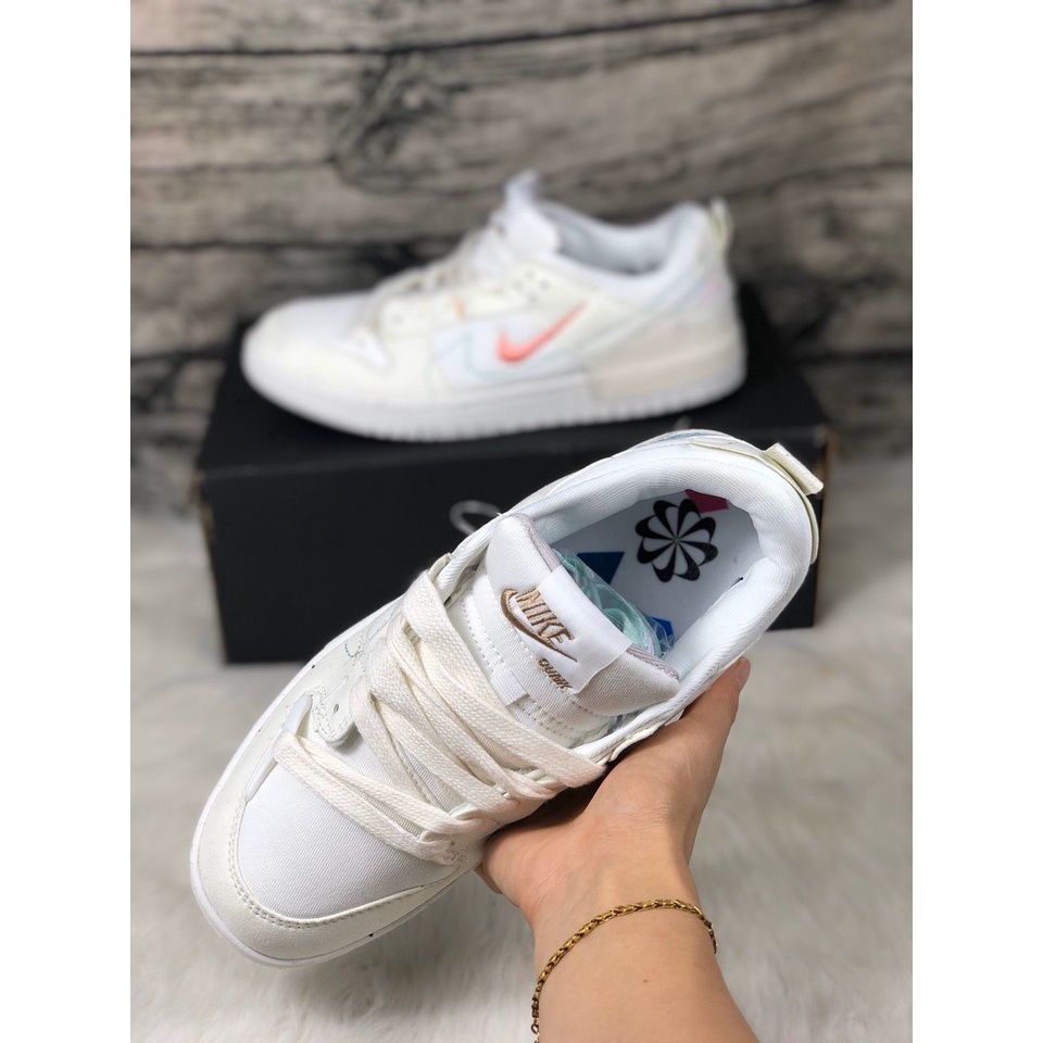 Giày SB Dunk Low Disrupt 2 Pale Ivory màu kem - Bản cao cấp Fullbox và phụ kiện