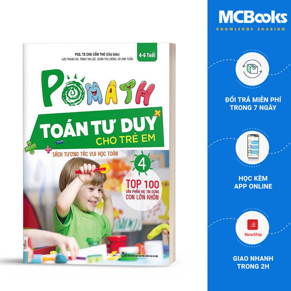 Sách - Pomath - Toán tư duy cho trẻ em - Tập 4 - TKBooks