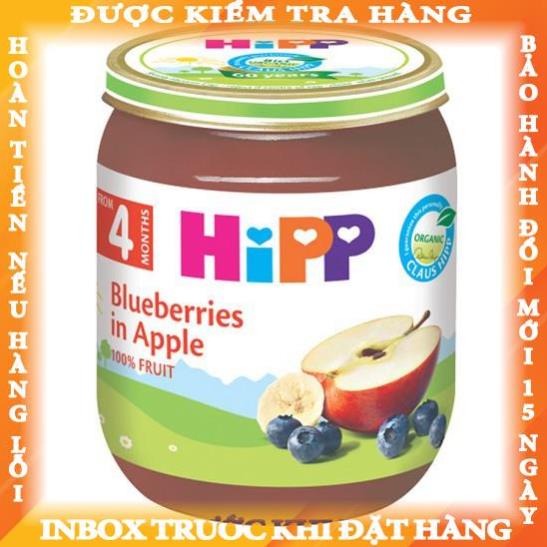 Dinh dưỡng đóng lọ ăn dặm Dâu tím, táo tây HiPP Organic 125g (An Toàn Với Trẻ Có Nguy Cơ Dị Ứng Thức Ăn Cao) thuydung