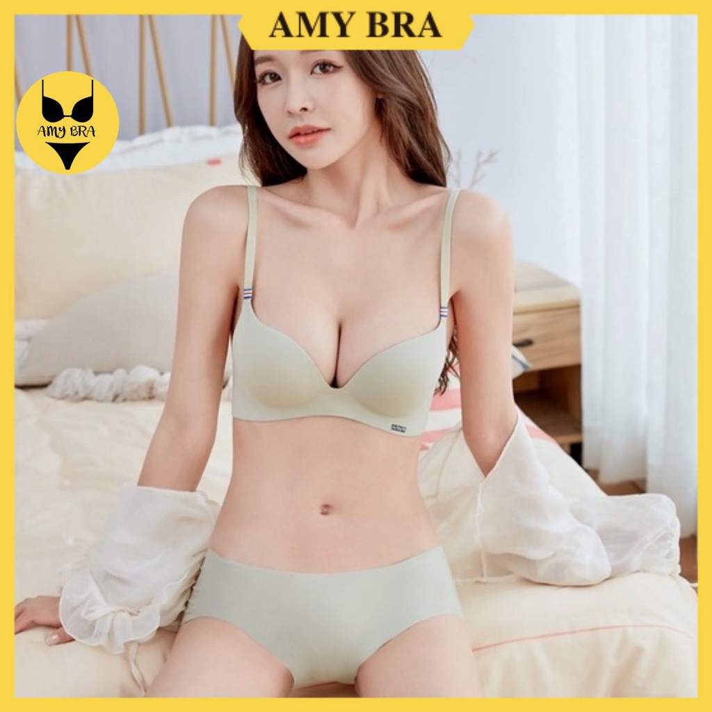 Áo Ngực Nữ Đúc Su Không Gọng - Áo Lót Nữ Nâng Ngực, Mút Dày Đẹp AMY BRA  A560